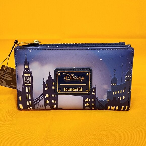 Loungefly Disney Peter Pan Second Star Flying Over City Flap Wallet NEW - Picture 5 of 13